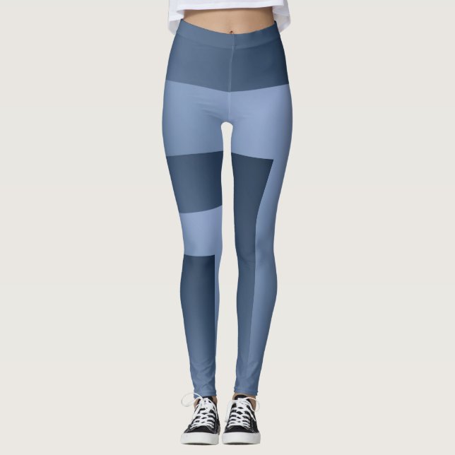 Legging Bg de pedra azul (Frente)
