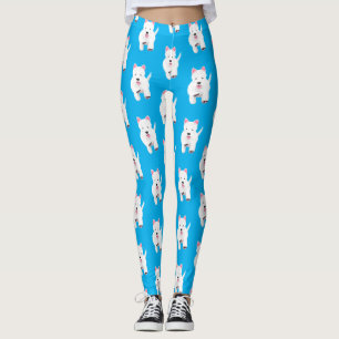 Legging Bicho branco-branco da rodovia oeste terrivel