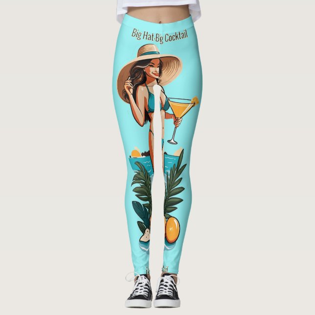 Legging Bikini Babe Big Hat - Grande Coquetel Thunder_Cove (Frente)