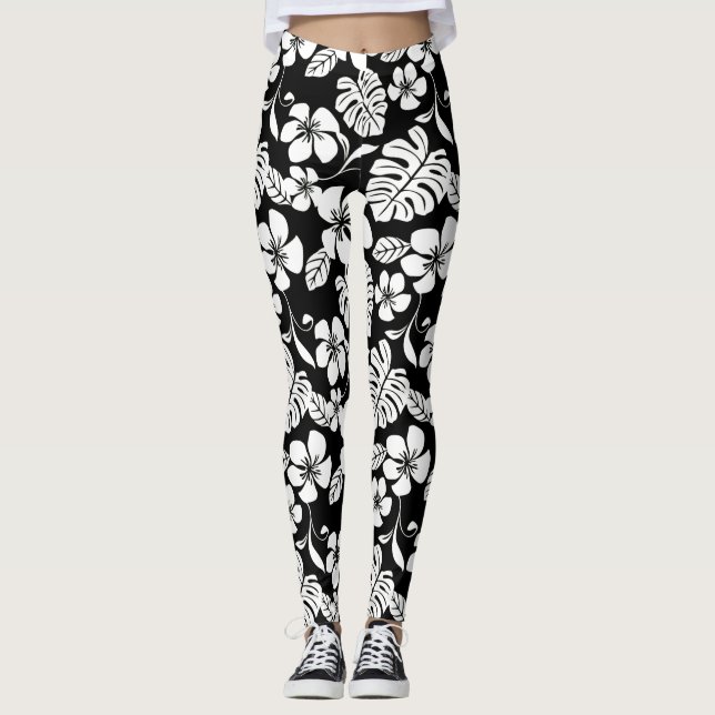 LEGGING BIQUÍNI ROSA (PRETO/BRANCO) (Frente)