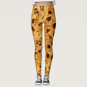 Legging biscoitos dos pedaços de chocolate