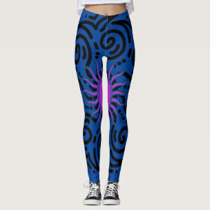 LEGGING BISNAGAS COM AZUL SUNNY