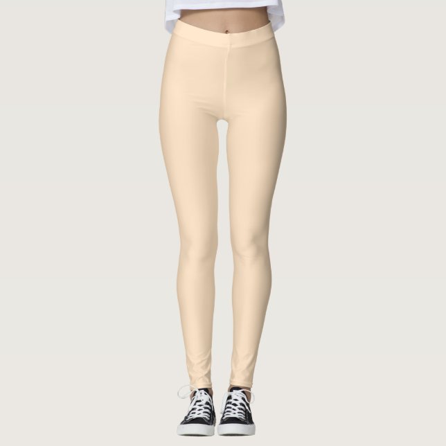 Legging Bisque (cor sólida) (Frente)