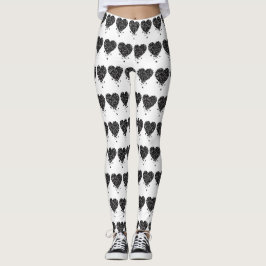 Legging Black Clover Heart