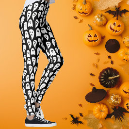 Legging Black Ghost Halloween