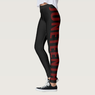 Legging Black Green Red Freedom Day Junho 19 DE JUNHO