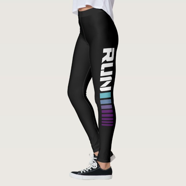 Legging Black Ombré Run Ative Sports (Esquerda)