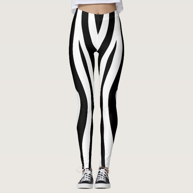 Legging black sport cultura zebra  (Frente)