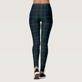 Legging Black Watch Tartan Blue Green Xadrez