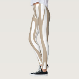 Legging blanc beige