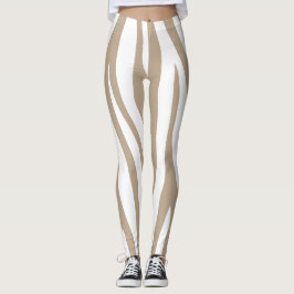 Legging blanc beige