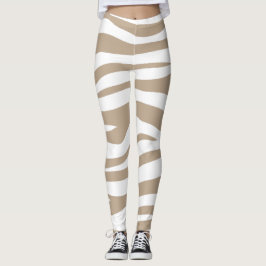 Legging blanc beige