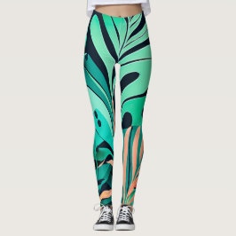Legging  Blätter