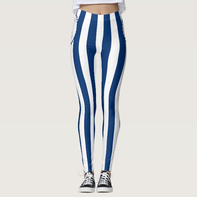 Legging Bleu boat linear love (Frente)