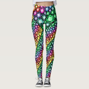 Legging Bling mim acima de 3 caneleiras da forma do pop