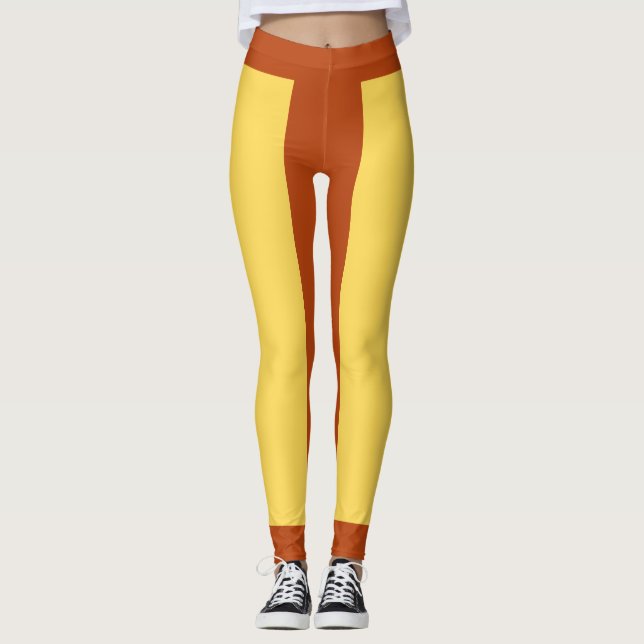 Legging Bloco de Cor Totalmente Personalizável (Frente)
