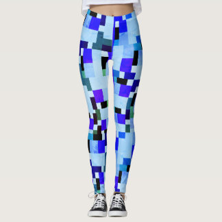 Legging Blocos azuis