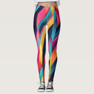 Legging Blocos de cores vibrantes