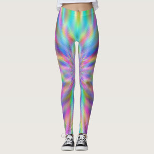 Legging Blocos de Cromo Iridescentes