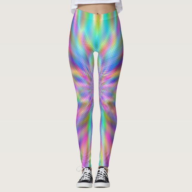 Legging Blocos de Cromo Iridescentes (Frente)