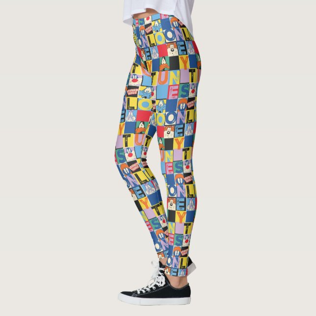 Legging Blocos do Verificador de Caracteres LOONEY TUNES™ (Esquerda)