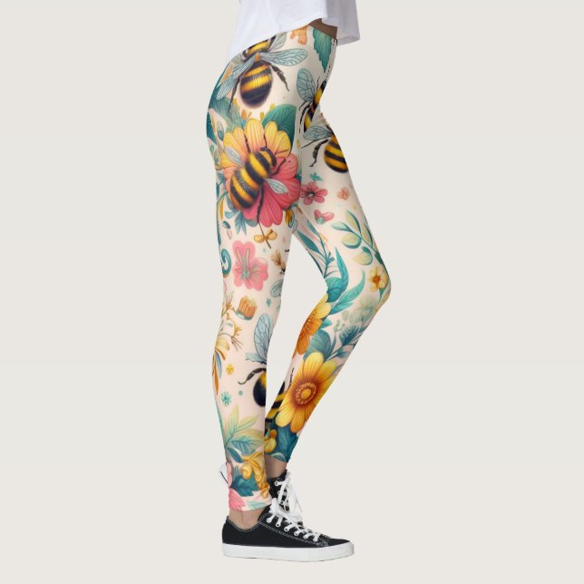 Legging Blooms de buzinagem (Direita)