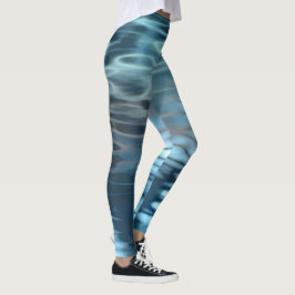 Legging Blue Abstract