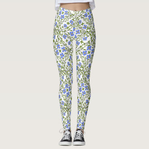 Legging Blue Blooms Ditsy Floral