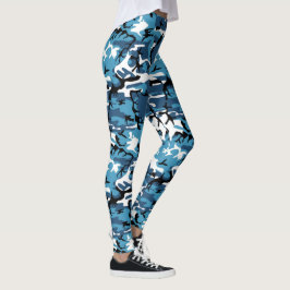 Legging Blue Camo