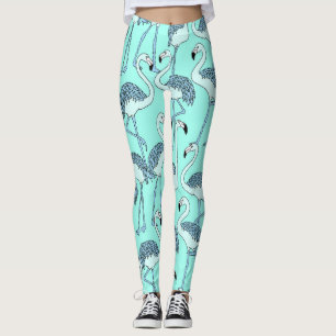 Legging Blue Flamingos