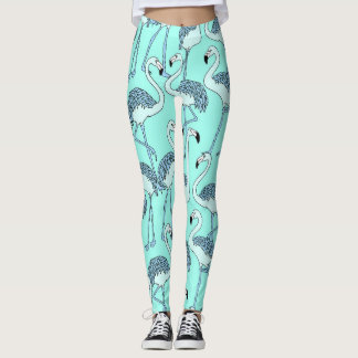 Legging Blue Flamingos