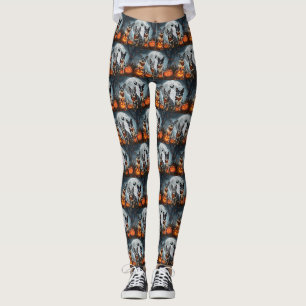Legging Blue Heeler Halloween Assustador