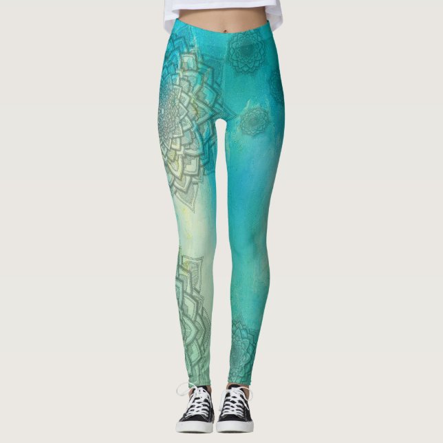 Legging Blue Mandala (Frente)