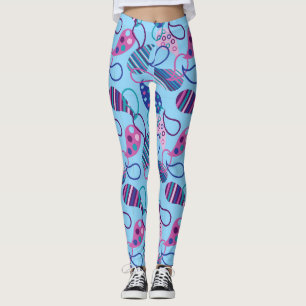 Legging Blue Paisley