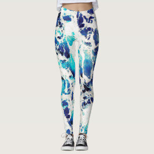 Legging Blue Pattern