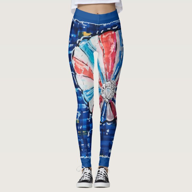 Legging Blue Sky Hot Air Balloon (Frente)
