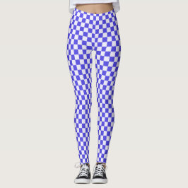 Legging Blueberry cream checkered pattern