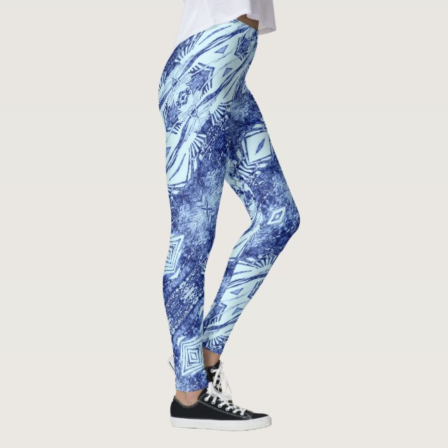 Legging Blueprint Blue Diagonal (Direita)