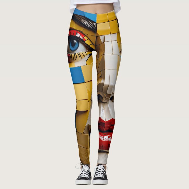 Legging "Blueprint of Humanity" - Um retrato cubano (Frente)