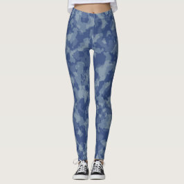 Legging Blues com Camuflagem de Sombras de Cinzas