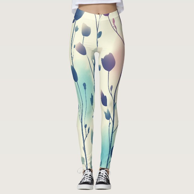 Legging Blumenmotiv   (Frente)