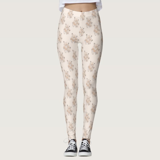 Legging Blumenmuster (Frente)