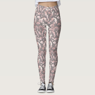 Legging Blush Ginkgo Luxe – Botânica Dourada em Preto (2)