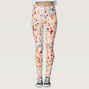 Legging Blush Terrazzo Espetáculos Ecléticos Rosa ABST