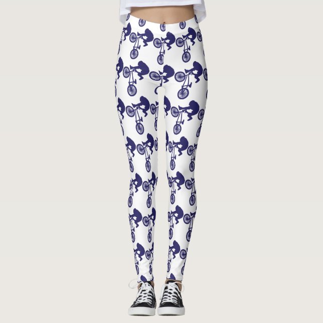 Legging BMX Biker alto no ar (Frente)