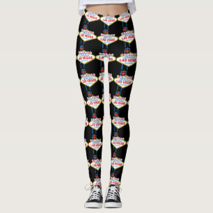 Legging Boa vinda ao sinal de Las Vegas
