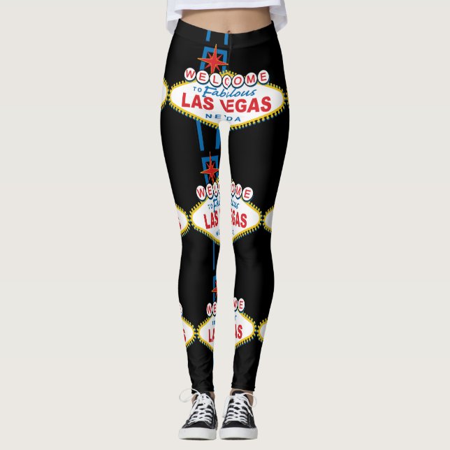 Legging Boa vinda ao sinal de Las Vegas (Frente)