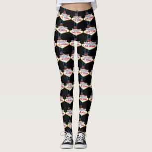 Legging Boa vinda ao sinal de Las Vegas