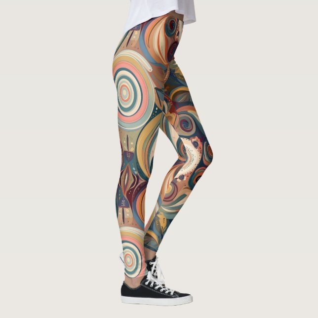 Legging Boêmia Escura Sonha Aquarela (Direita)