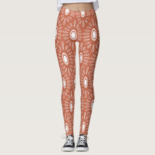 Legging Boho Chic Flowers: Design moderno sem costura